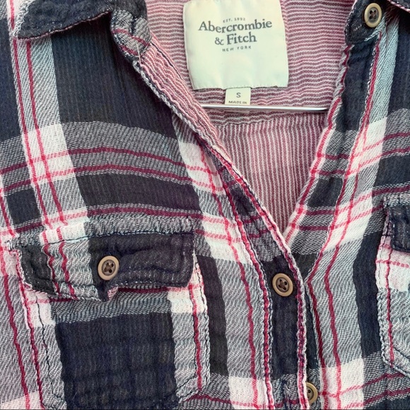 Abercrombie Flannel Plaid Button Up Shirt - Picture 3 of 6